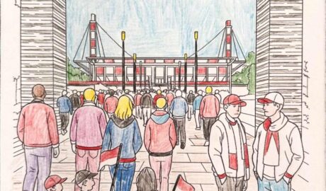 Stadion-eingang-lindweiler-illustration-mit-fans-und-italien-fahne.