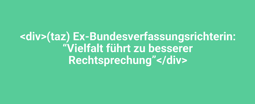 Vielfalt in der deutschen Rechtsgebung, Ex-Bundesverfassungsrichterin, Lindweiler, Deutschland, rechtliche Diskussion, Rechtsprechung, gesellschaftliche Vielfalt, demokratische Werte, juristische Fachkraft, Gerichtsurteile, juristische Expertise, gesellschaftlicher Fortschritt.