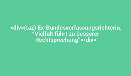 Vielfalt in der deutschen Rechtsgebung, Ex-Bundesverfassungsrichterin, Lindweiler, Deutschland, rechtliche Diskussion, Rechtsprechung, gesellschaftliche Vielfalt, demokratische Werte, juristische Fachkraft, Gerichtsurteile, juristische Expertise, gesellschaftlicher Fortschritt.