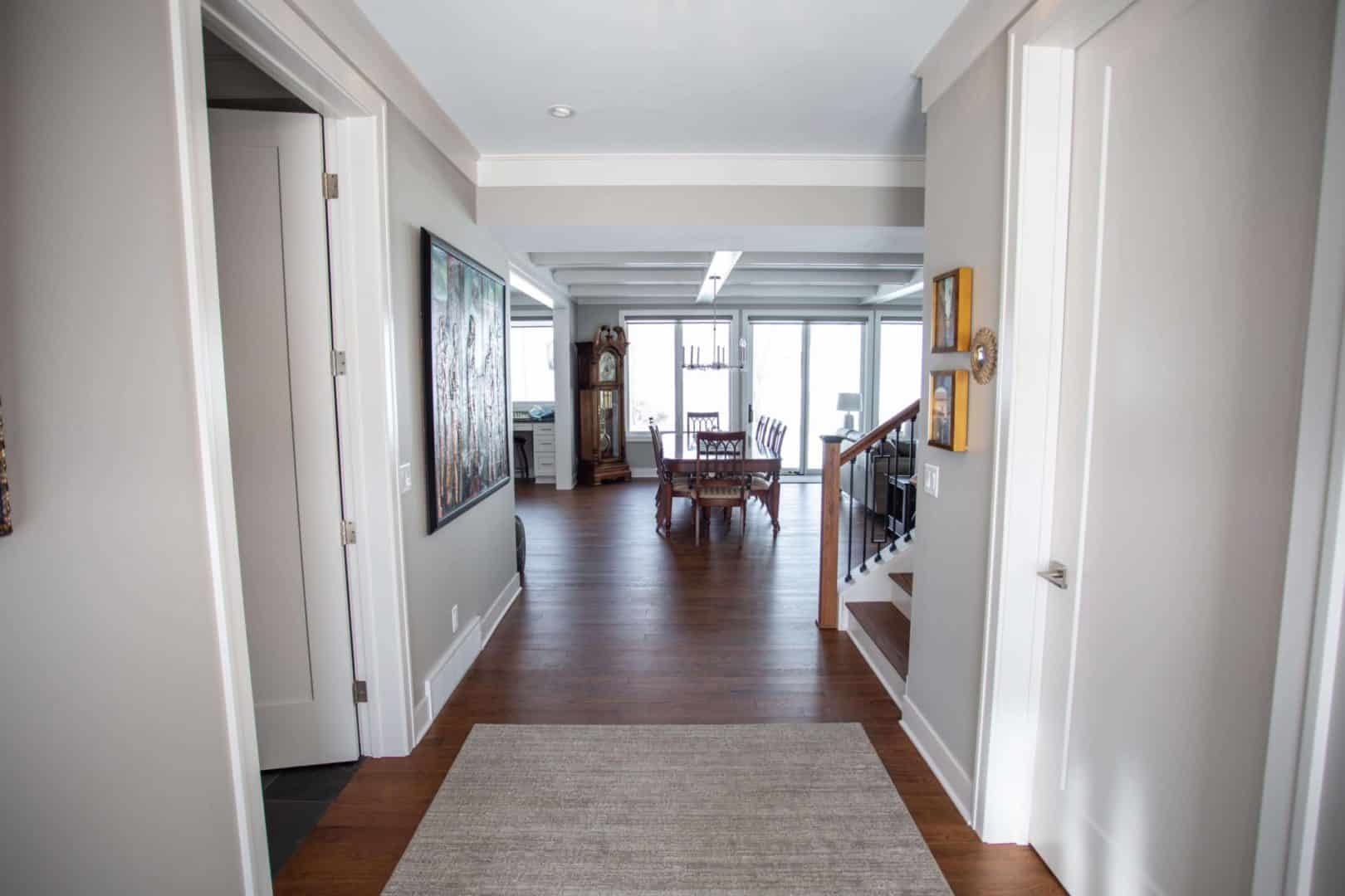 Livingston Homes modern living room with spacious layout and natural light.