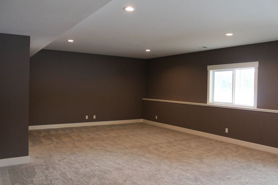 Interior living room with modern design and neutral wall colors.
