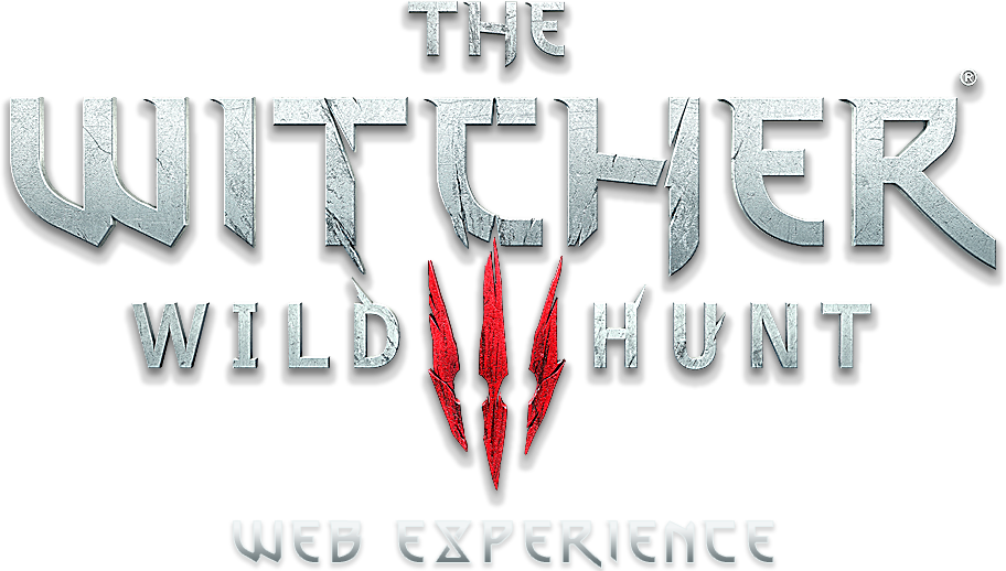 Wild Hunt Web Experience logo with title text and red claw marks.