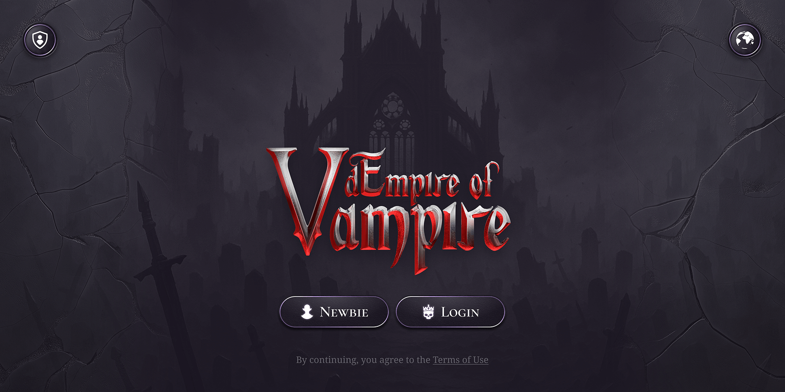 A dark, gothic castle with the text 