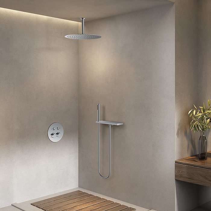 2 way concealed thermostatic shower set - white- SC722A 22 49 1-1