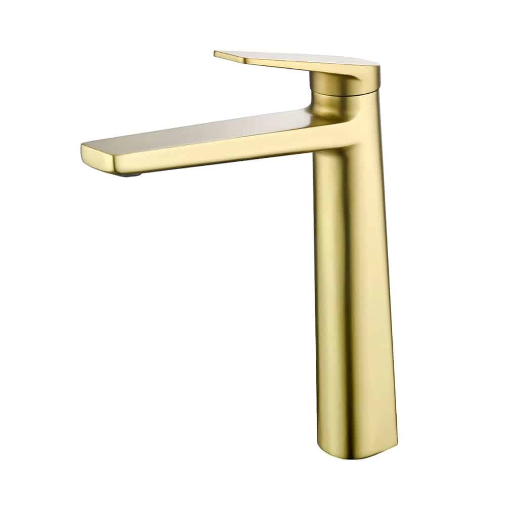 Brushed gold tall wash basin tap - B625A 02 30 1