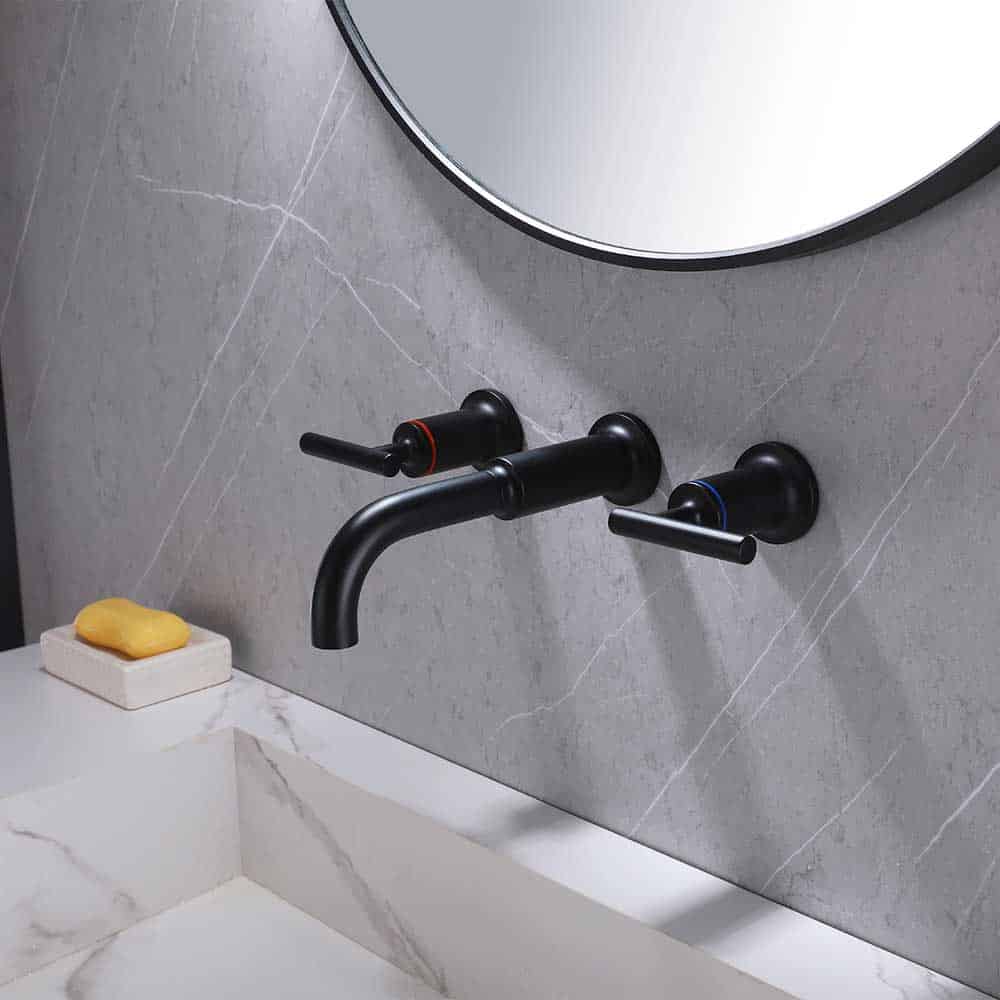 2 handle art deco basin tap - B669 06