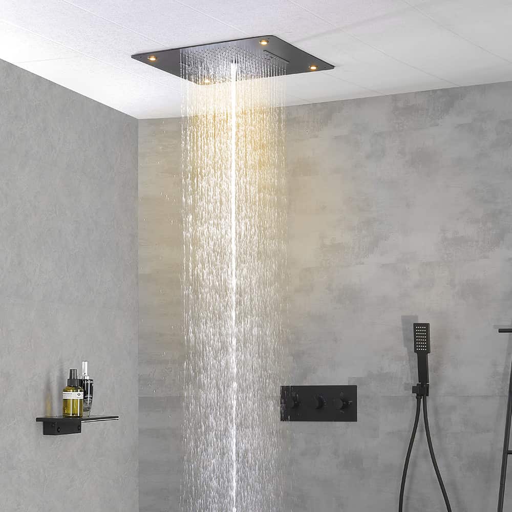 Black thermostatic shower mixer - SC750 24 31 1 - 1