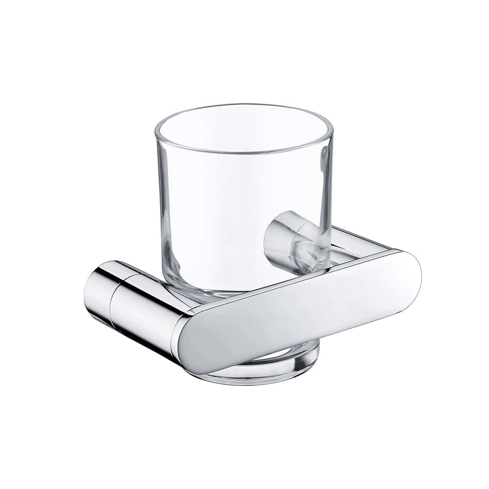 Stainless steel round style tumbler holder - A020 07 15 2 - chrome