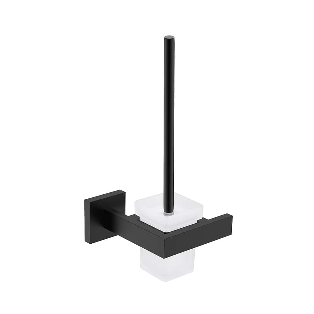 Stainless steel square style brush holder - A119 09 31 2 - matte black