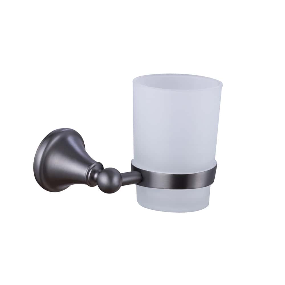 Stainless steel bathroom classic tumbler holder - A144 07 45 2 - gunmetal
