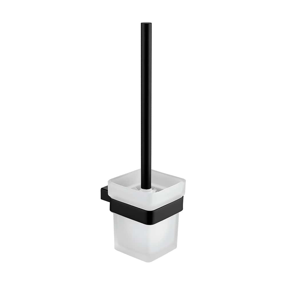 Stainless steel square toilet brush holder - A147 09 31 2 - matte black