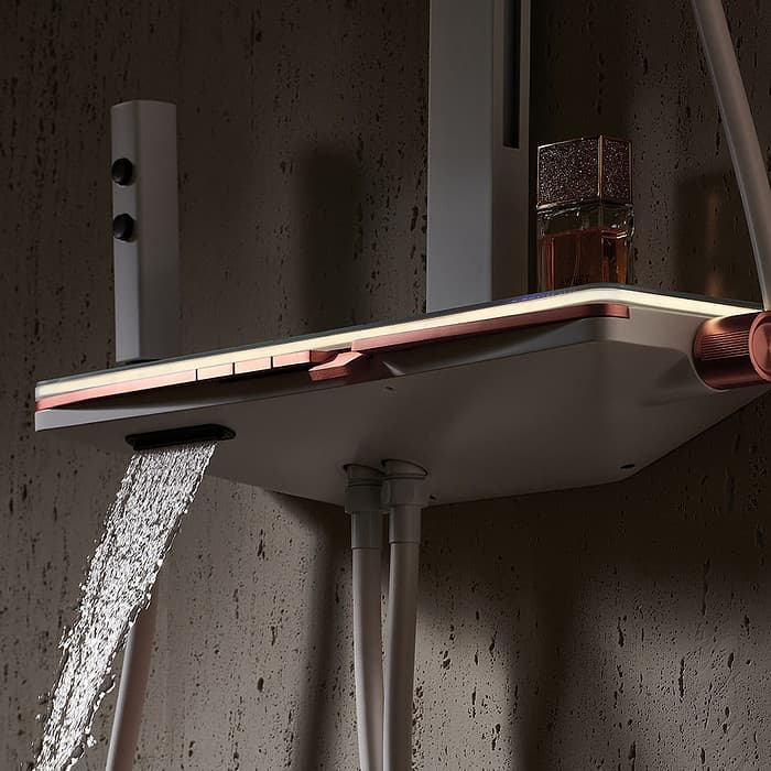 Luxury 4-Way Shower Column with Digital Display - SO830A 14 - Image 3