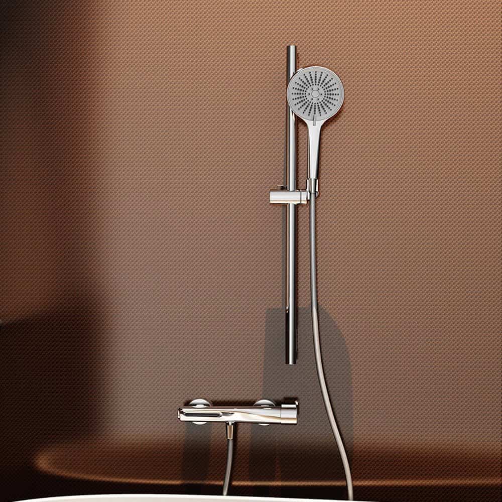 Chrome bath shower mixer with knob - SO025A 12