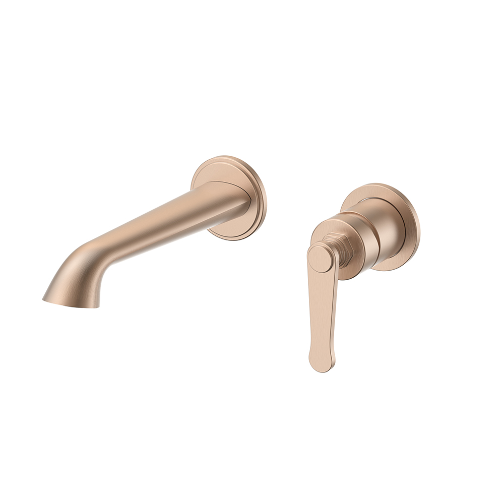 Rose gold Single Handle Two Holes Concealed Bathroom Faucet With Thread Design | B1006A28361