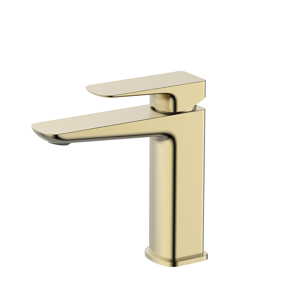 Brushed gold Simple Modern Bathroom Faucet Solid Brass Material | B100701431