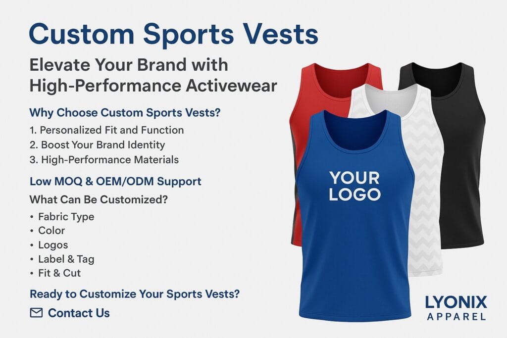 Build Your Brand with Custom Sports Vests That Perform