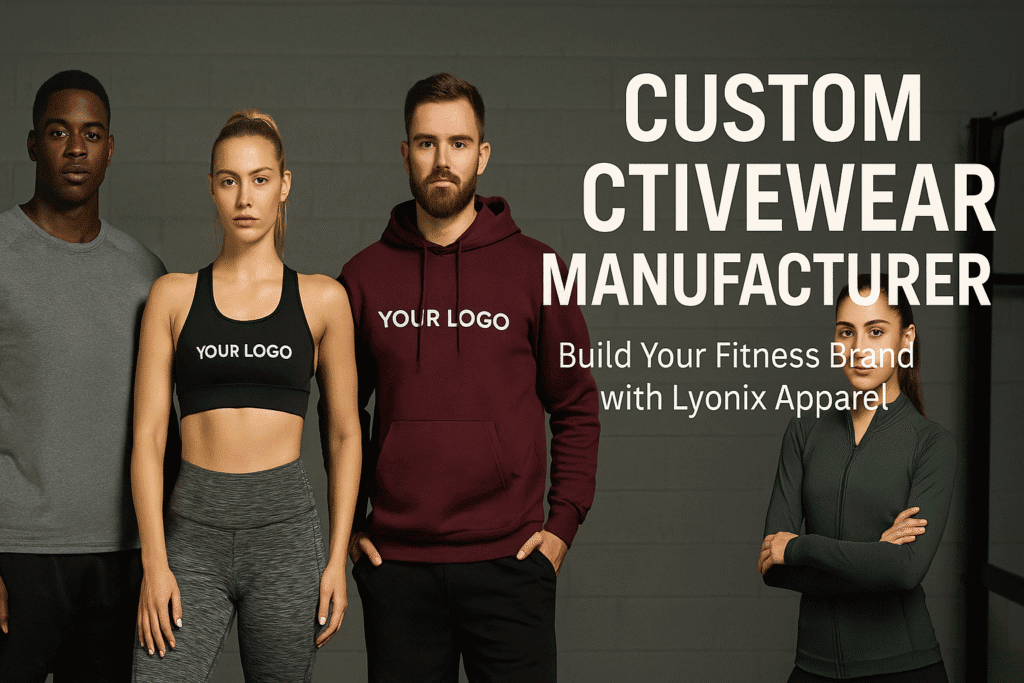 Custom Activewear Manufacturer: Build Your Fitness Brand with Lyonix Apparel