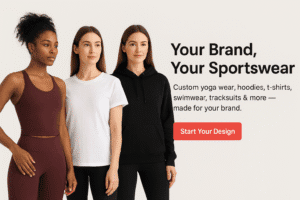 Lyonix Apparel custom sportswear banner — yoga wear, hoodies, t-shirts, leggings.