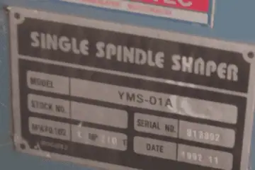 Used 1992 Workshop Machinery | Surface Grinder CUSTOM / UNKNOWN carba TEC single spindle shaper - For Sale