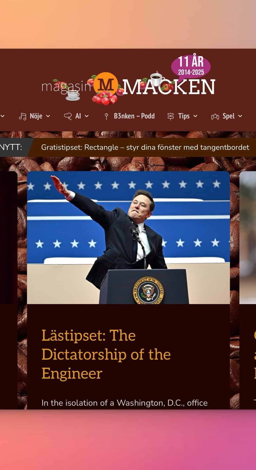 Nu har Magasin Macken fått en ännu snabbare mobil version av hemsidan