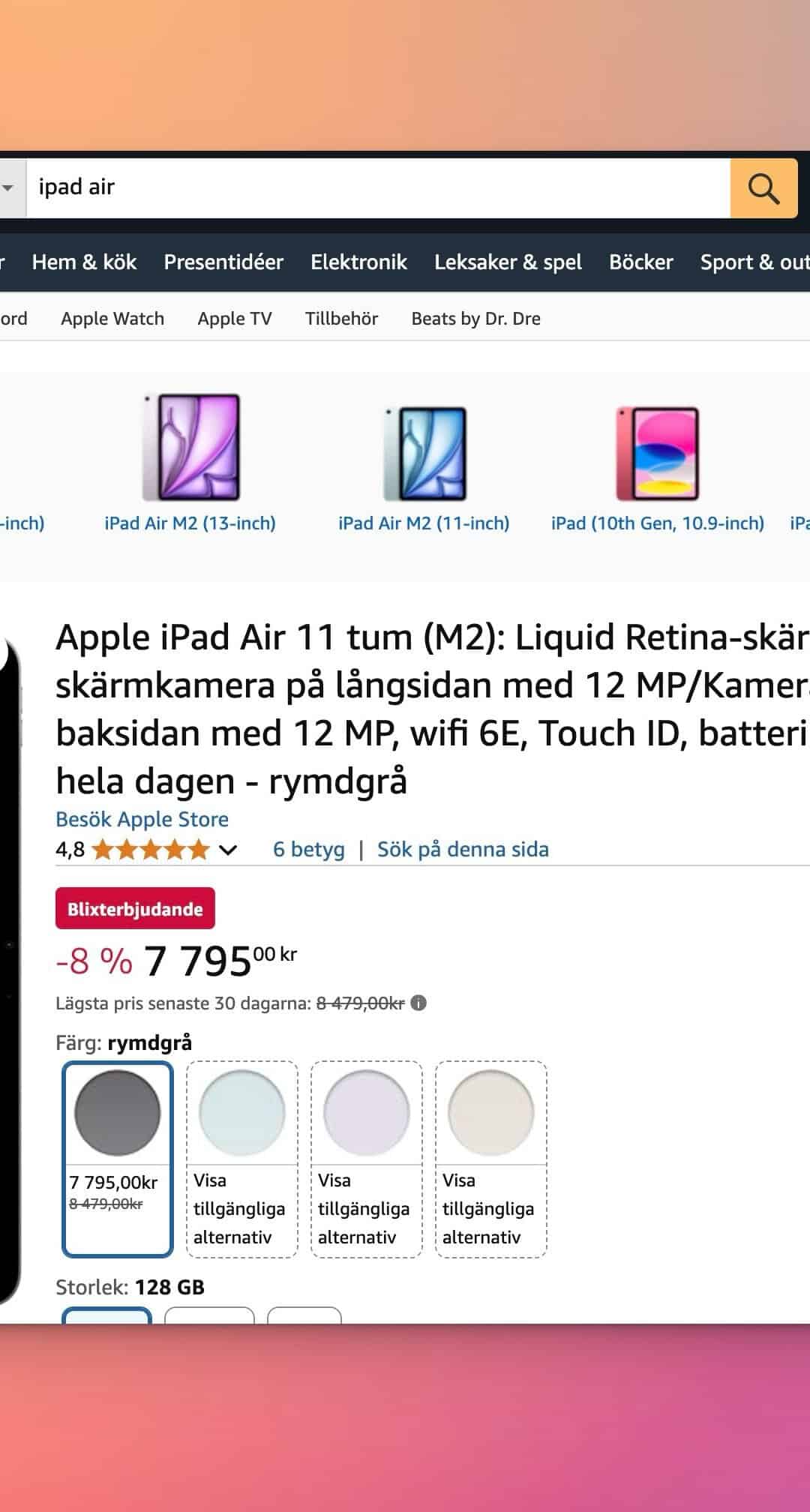 Är du på jakt efter en ny iPad som kan köra Apple Intelligence så glöm inte iPad Air M1