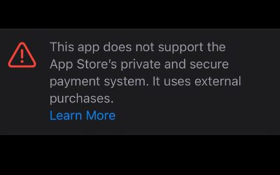 Apple utmanar EU med varningsmeddelanden för externa betallösningar