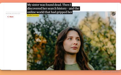 Lästipset: Min syster hittades död. Sedan upptäckte jag hennes sökhistorik – och onlinevärlden som hade gripit tag i henne