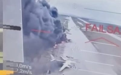 Ukrainska drönare slår ut stort antal ryska bomplan i attack