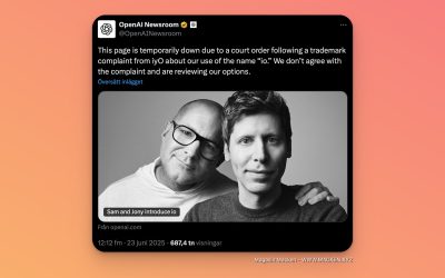Varumärkestvist tvingar Jonny Ive och Open AI att berätta mer om vad de bygger