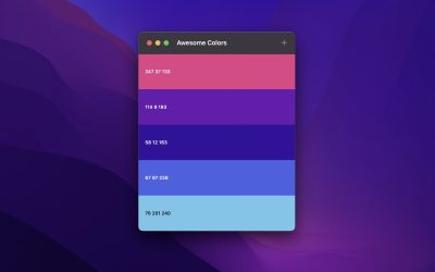 Visa, skapa och redigera färgpaletter i formatet Simple Color Palette – gratis