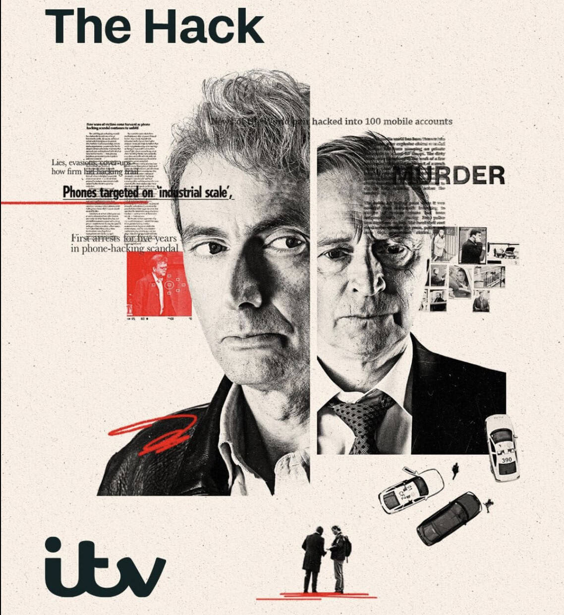 Skärmdump av en artikel om hackare och telefonintrång, svartvita porträtt av två män, digital collage, nyheter om ämnet, relaterade bilder och text, fokuserar på IT-säkerhet och cyberkriminalitet.