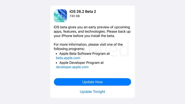 Apple Seeds New Public Betas of iOS 26.2, iPadOS 26.2, macOS Tahoe 26.2, More [Download]