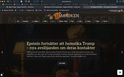 Nu kan du slå på mörkt tema på Magasin MACKEN