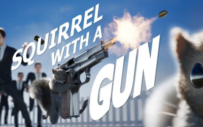 Här kommer en ekorre med en pickadoll – Squirrel with a Gun