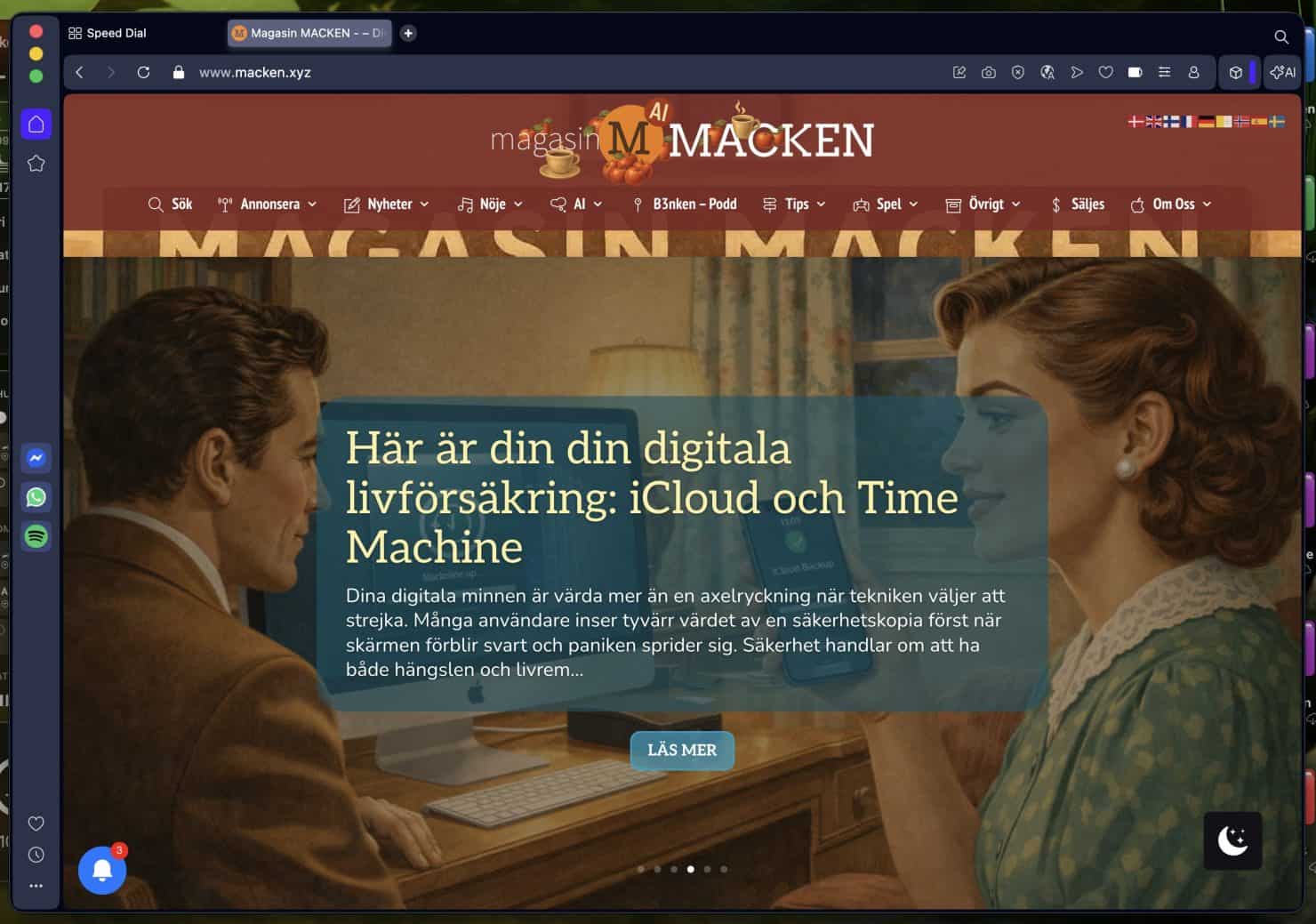 Digital livförsäkring iCloud och Time Machine för säkerhetskopiering av minnen och data | Magasin MACKEN.