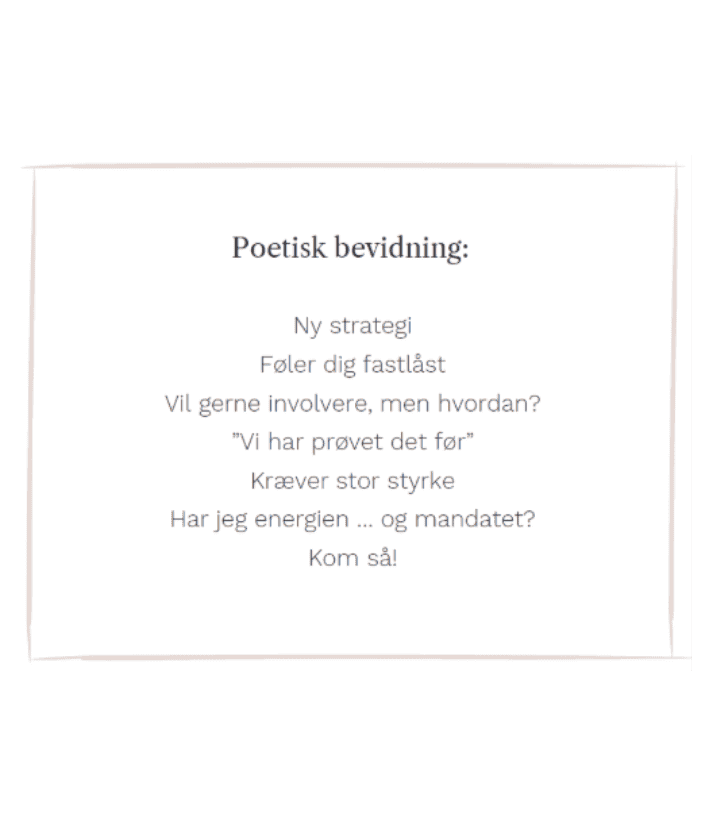 Reflekterende teams - Poetisk bevidning