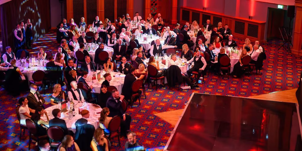 Marcon team at the Gala Ball in Titanic Belfast