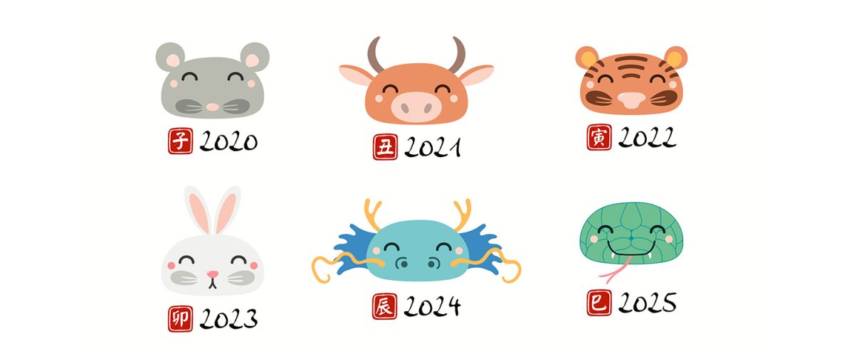 topo bue tigre coniglio drago serpente dello zodiaco cinese