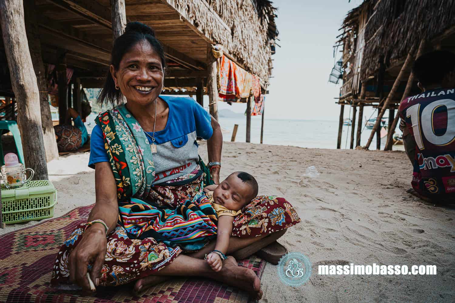 Parco Nazionale Isole Surin Koh Surin - Ritratti al villaggio Moken