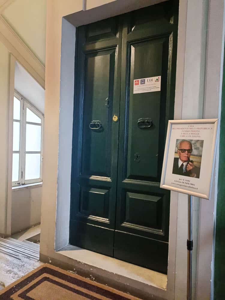 La casa del presidente Pertini e Carla Voltolina