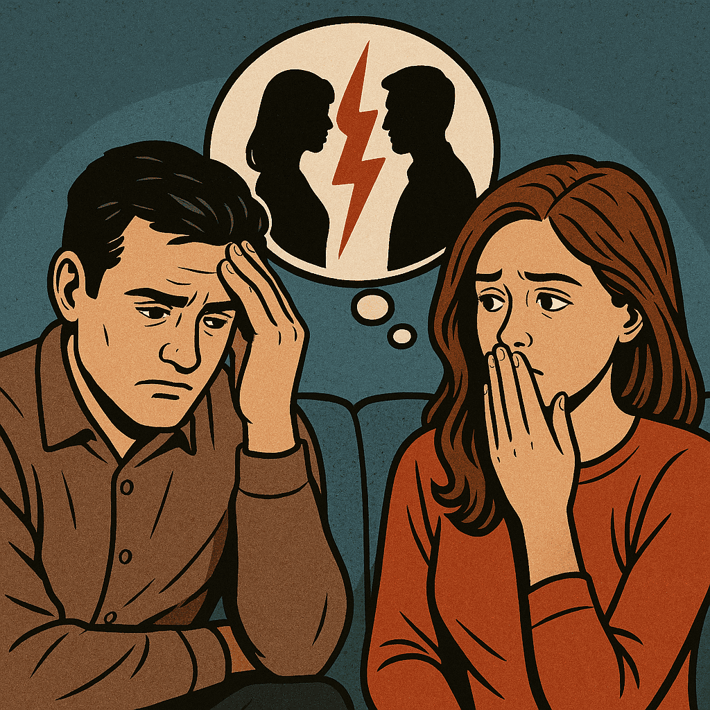 Una persona pensa all'amante mentre è con il partner: la chiave è il nascondimento