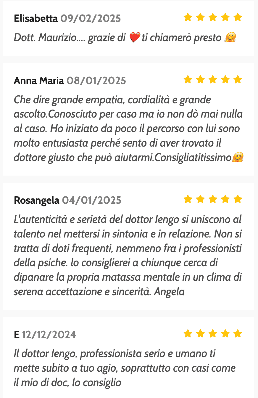 recensione dr maurizio iengo psicologo