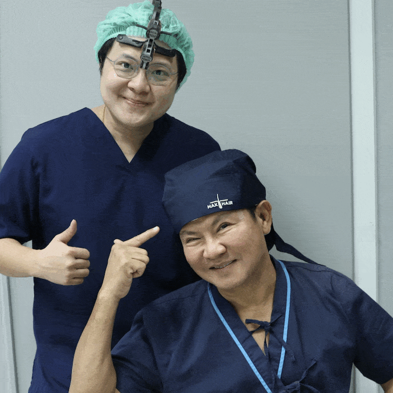 Permanent Hair Transplant Review by Comedian Jaturong Mokjok