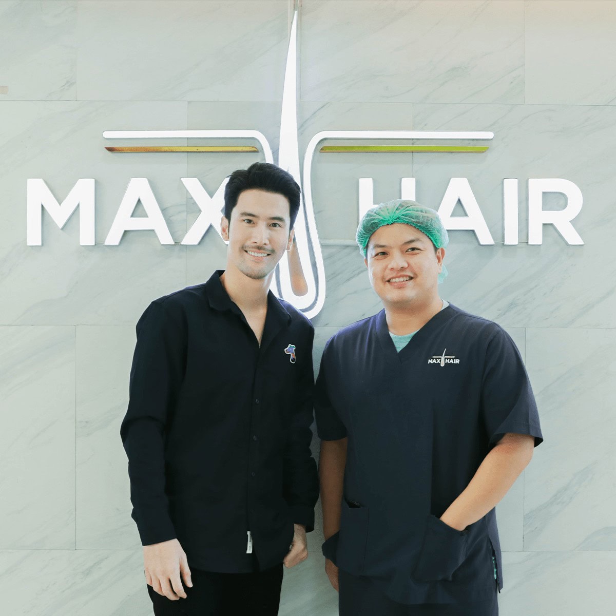 คุณธีร์ วณิชนันทธาดา นักแสดงช่อง 7 เข้ารับบริการปลูกผมที่ Max Hair Clinic