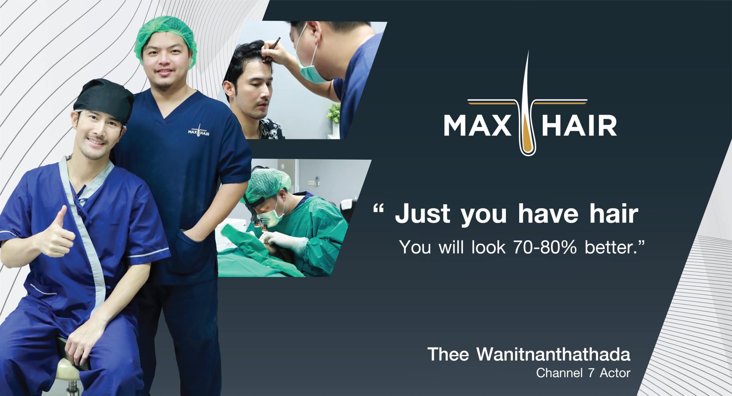 Testimonial for Max Hair Thailand from Thee Wanitnanthathada