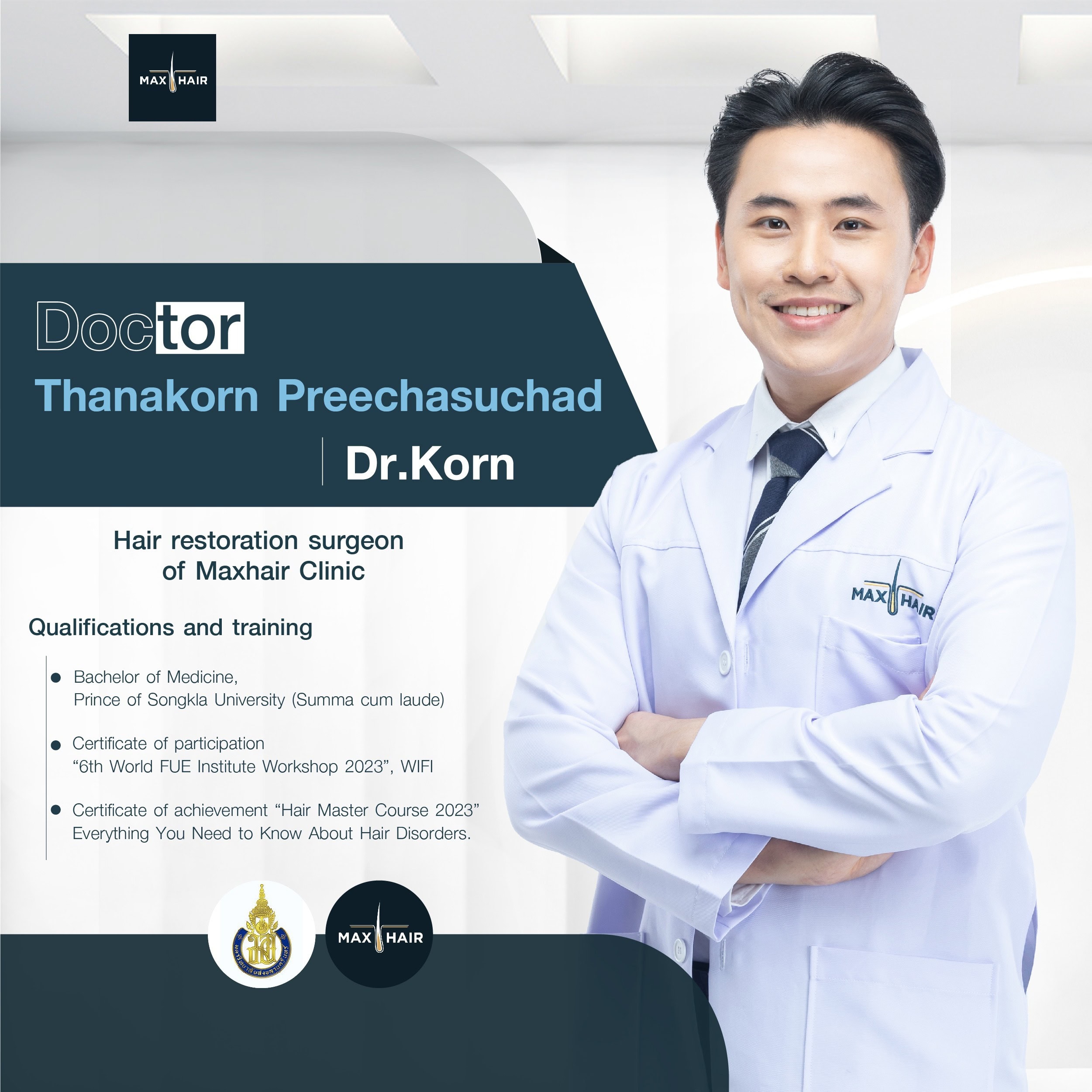 Dr.Thanakorn Preechasuchad, Hair restoration surgeon of Maxhair Clinic