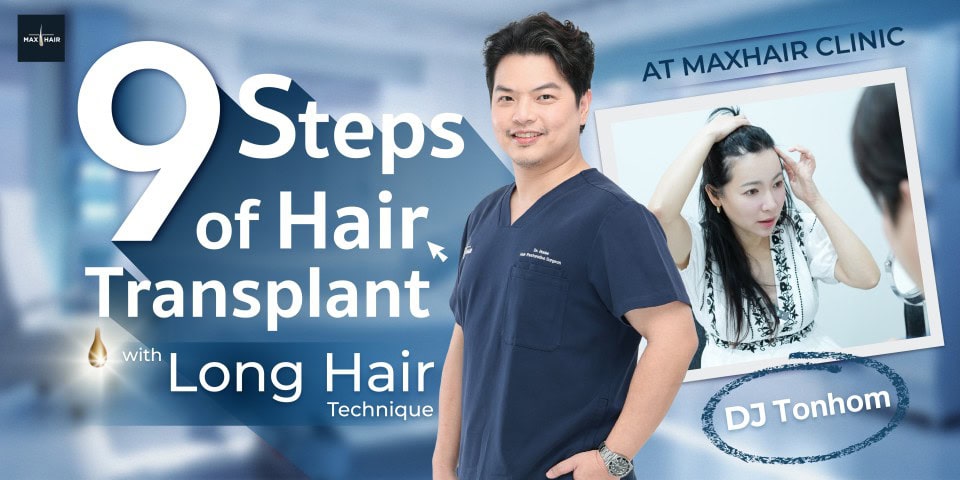 The 9 steps of long hair transplantation with Dr. House and DJ Tonhorm
