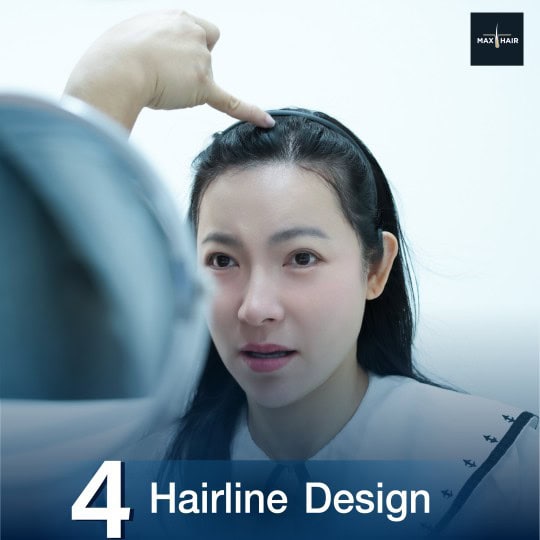 Doctor at Max Hair Clinic works with a patient to design a new hairline