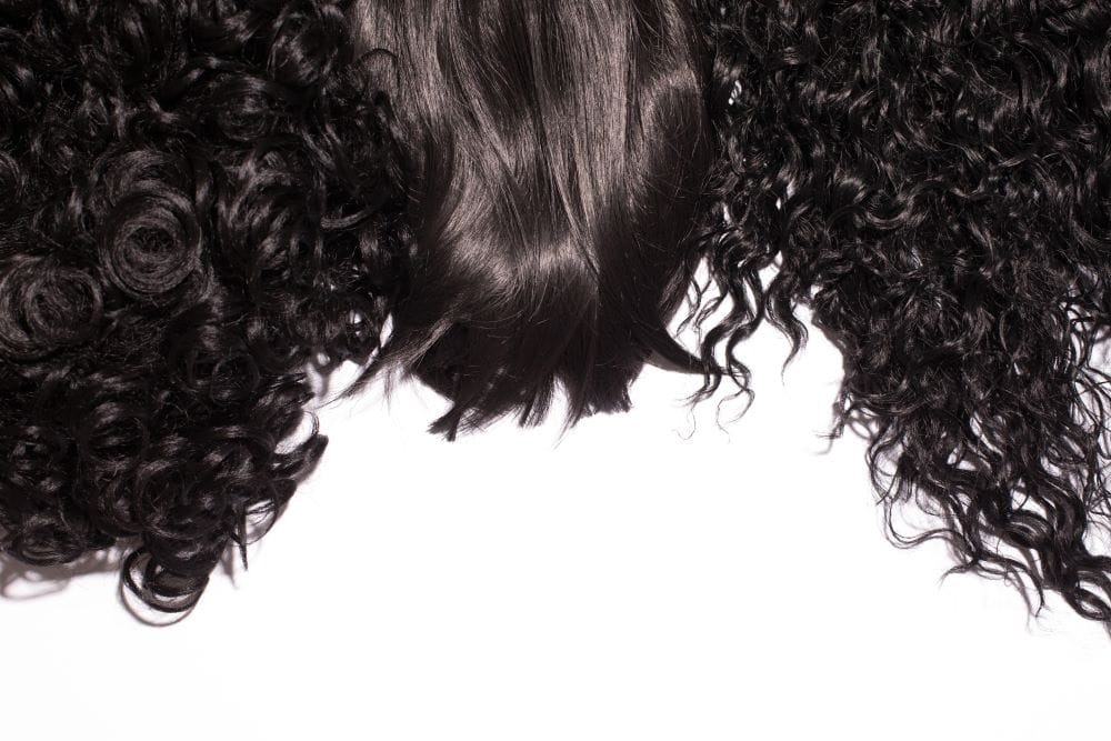A photographic hair type chart displays types of hair and textures.