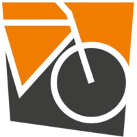 Zweirad Meyer Fahrradgeschäft Logo in Orange und Schwarz.